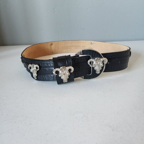 Vintage Leatherock Concho Belt "EUC" - Picture 9 of 16